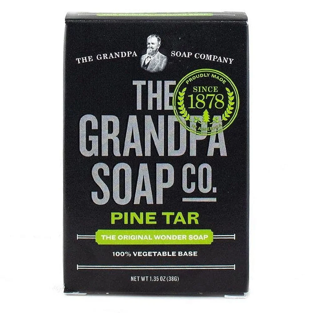 User-Friendly The Grandpa Soap Company Pine Tar Bar Soap Soothes and Cleanses Skin 1.35Oz 38g Contemporary