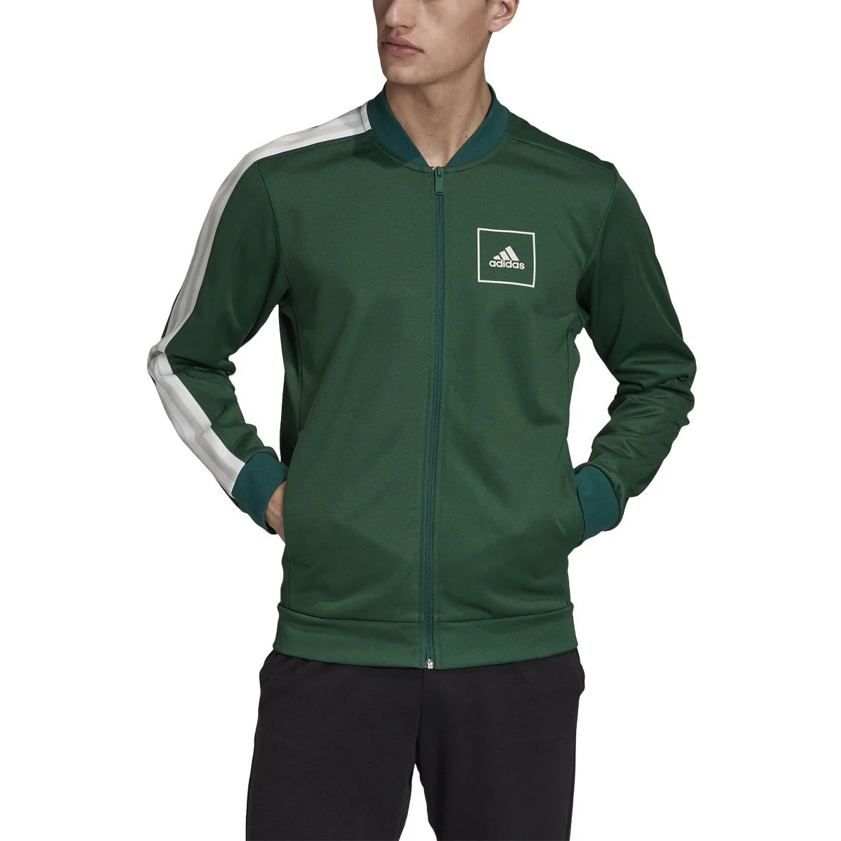 Official adidas Men's 3 Stripes Pique Track Jacket Jackets Quality