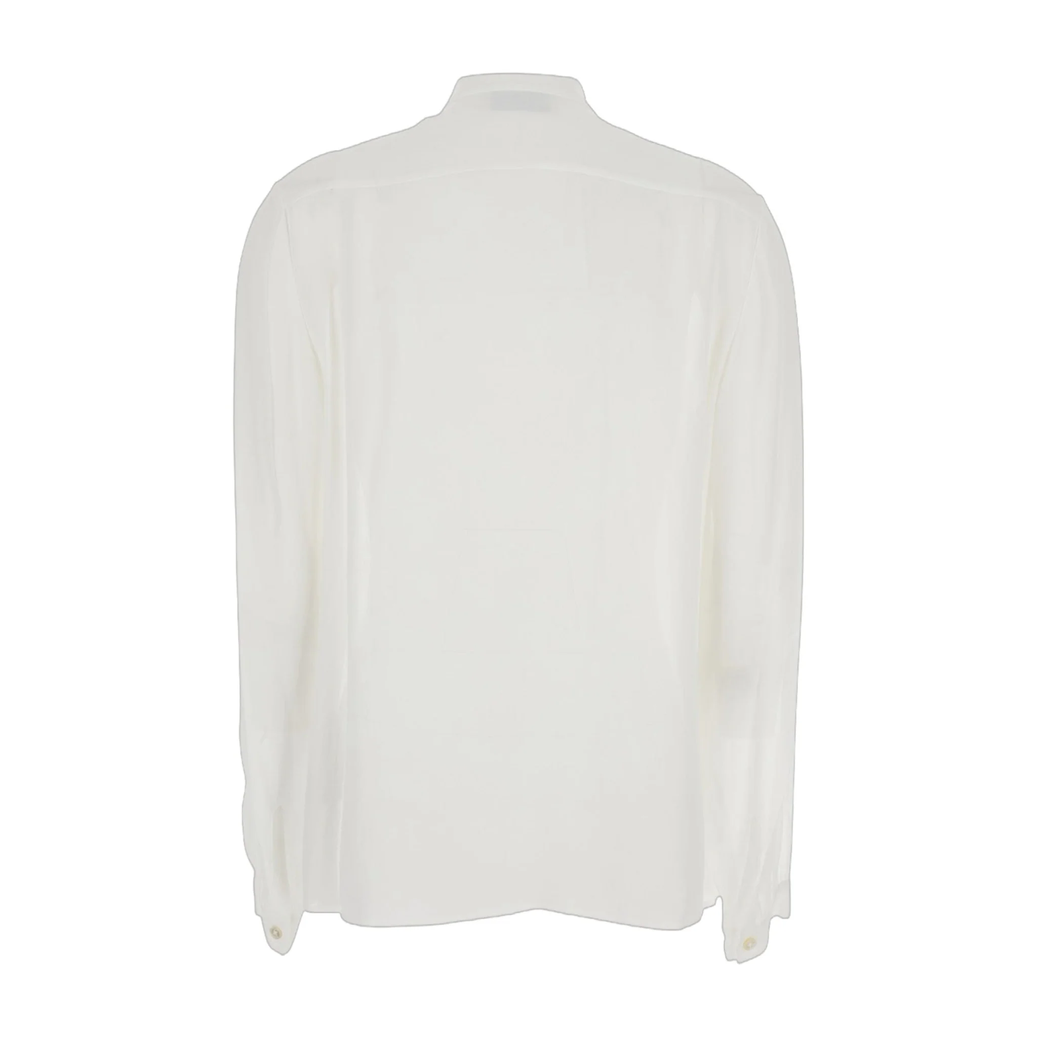 Trendy White Viscose Blouse With Pussybow Collar Unique