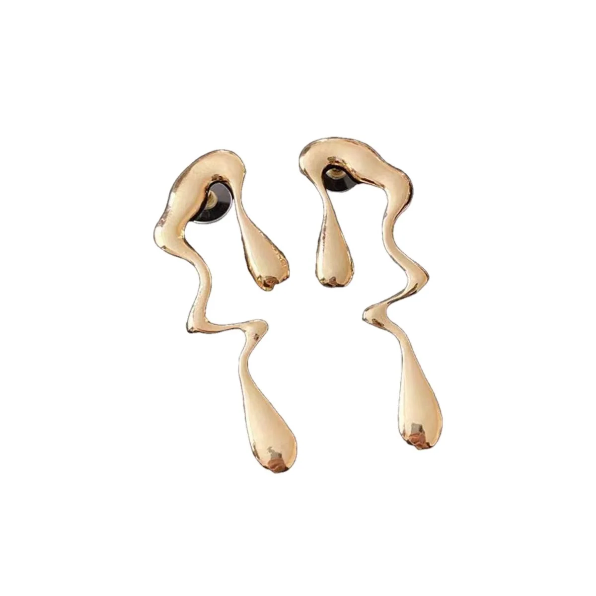 Versatile Irregular Wavy Drop Statement Earrings Durable