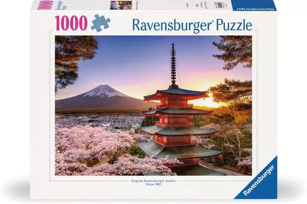 Pure 1000pc Mount Fuji Cherry Blossom View Puzzle Responsible