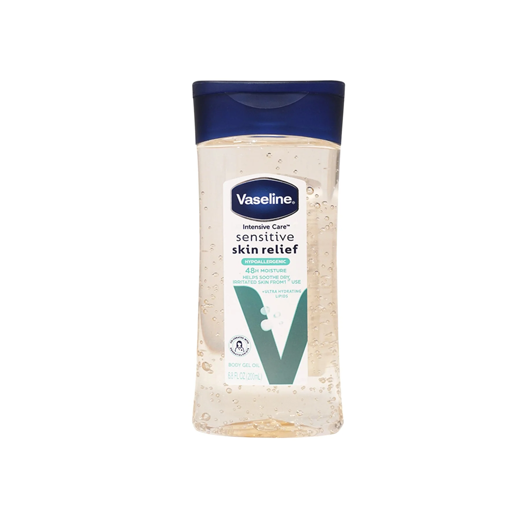 Solid VASELINE INTENSIVE CARE BODY GEL OIL SENSITIVE SKIN RELIEF HYPOALLERGENIC 48 H MOISTURE Luxury