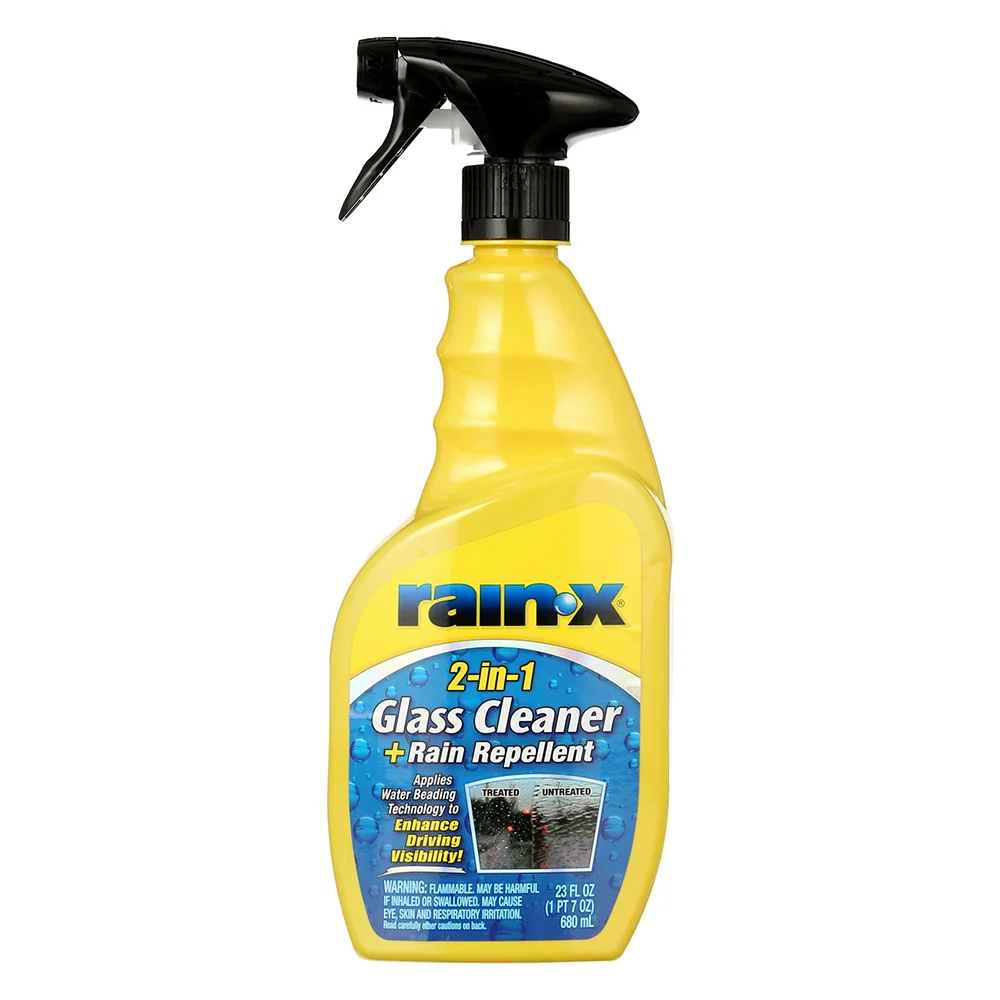 Durable Rain X 2 in 1 Glass Cleaner and Rain Repellent for Cleaning Automotive Glass and Repelling Rain 23Oz 680ml Minimalist