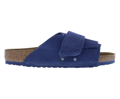Contemporary Birkenstock Kyoto Suede Leather Emb Courduroy Sandals Regular First-Class