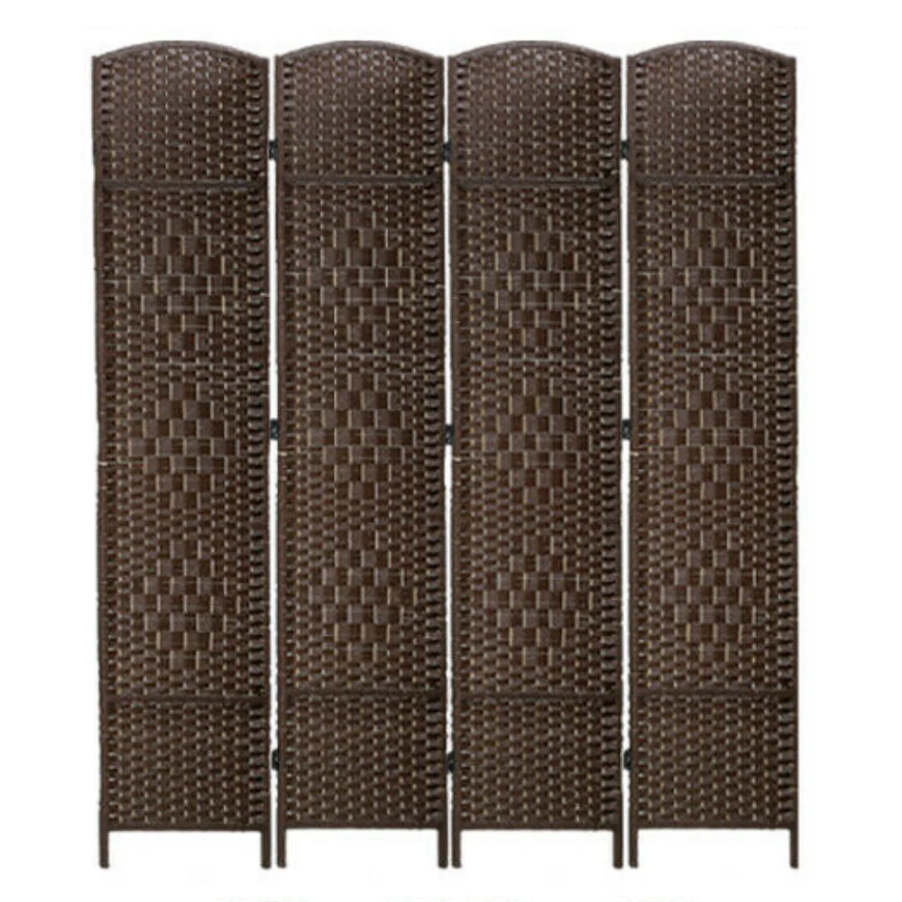 Exclusive Modern Wooden 4-Panel Folding Room Divider Partition Screen Lightweight