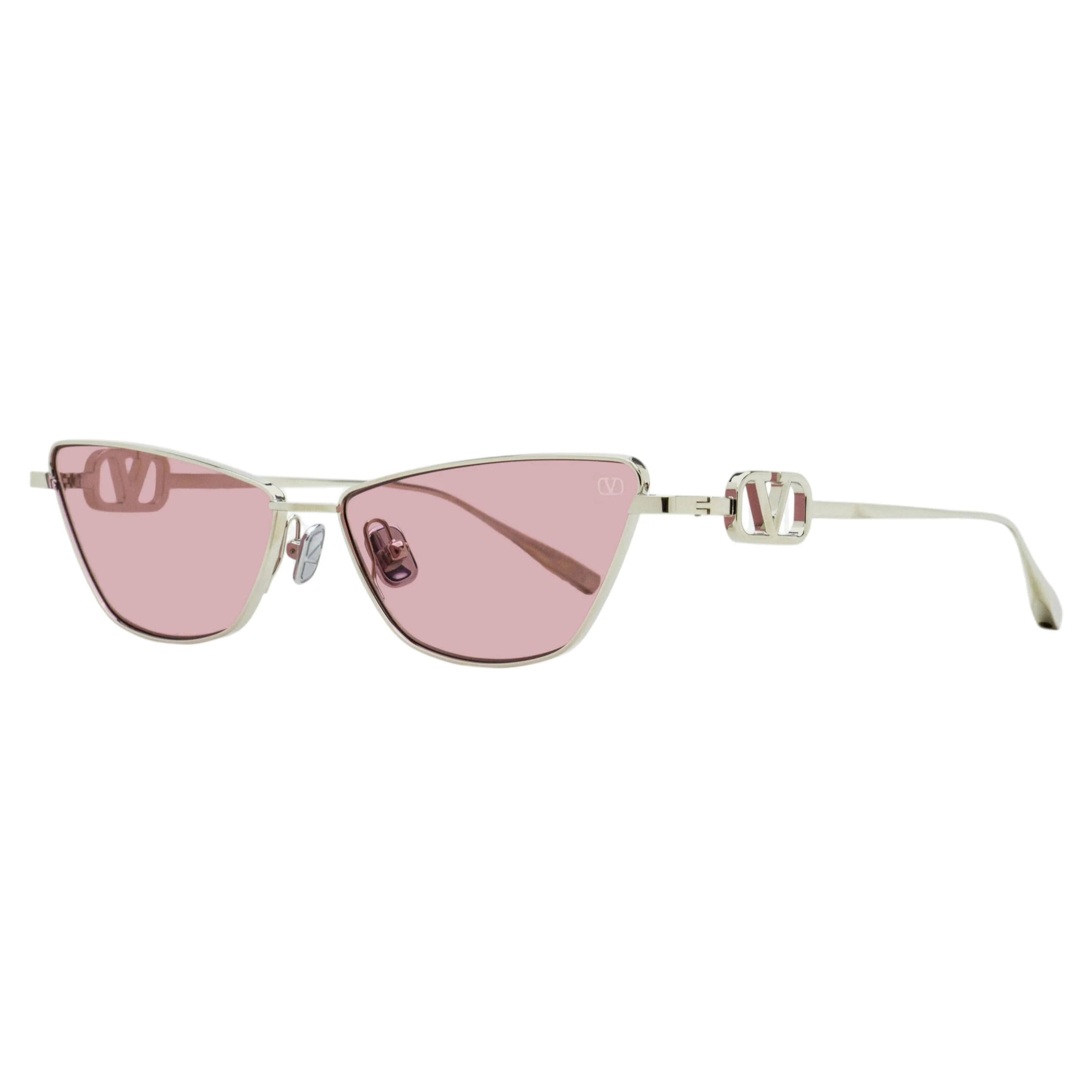 User-Friendly Valentino V-Logo Sign Sunglasses VLS-135 C Silver 61mm Fine