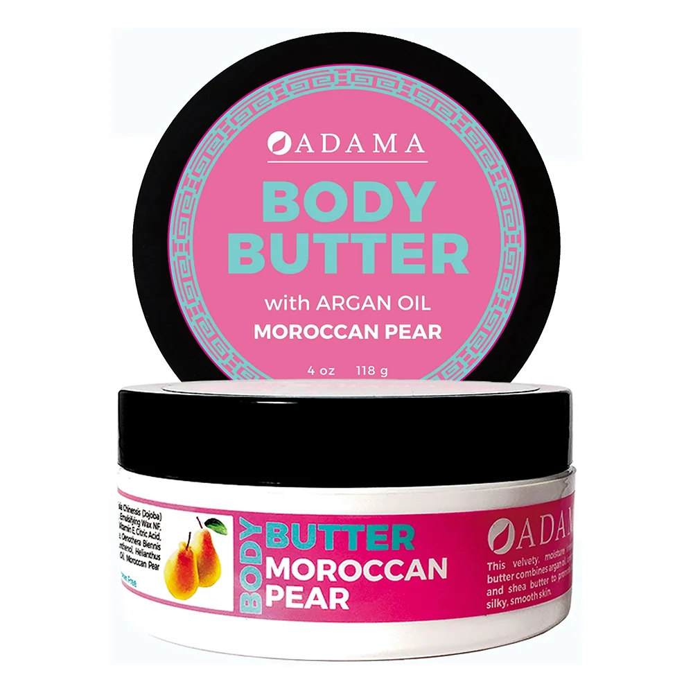 Solid Zion Health Adama Body Butter with Argan Oil and Moroccan Pear 4Oz 118ml Innovative