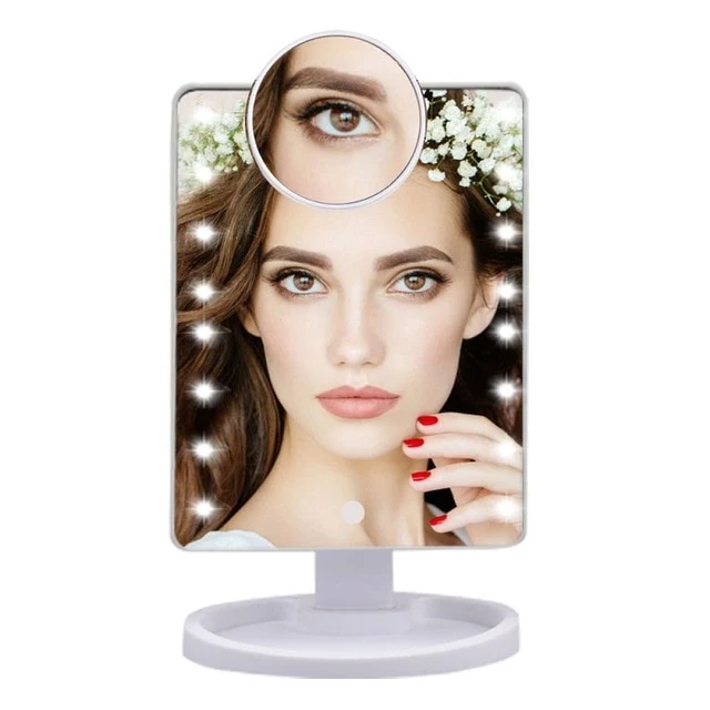 Clean Lighted Magnifying Makeup Mirror Countertop Vanity 10X Quality