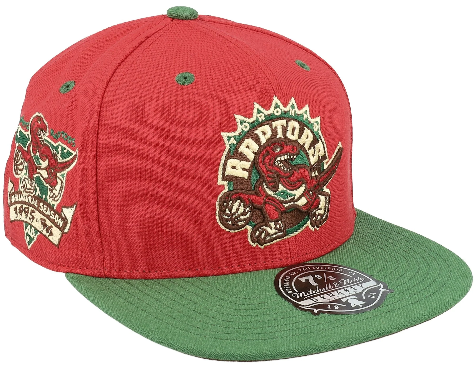Contemporary Mitchell Ness Men's NBA Nightmare Fitted Hwc Raptors Fitted Caps Original