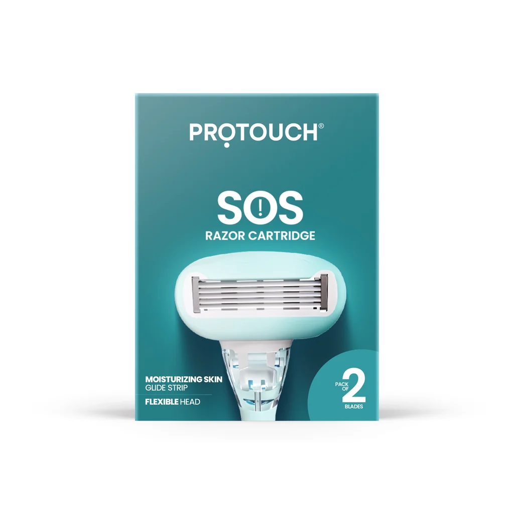 Smart SOS Razor Cartridge Painless One Stroke Hair Removal Razor 5-Blade Technology Elite