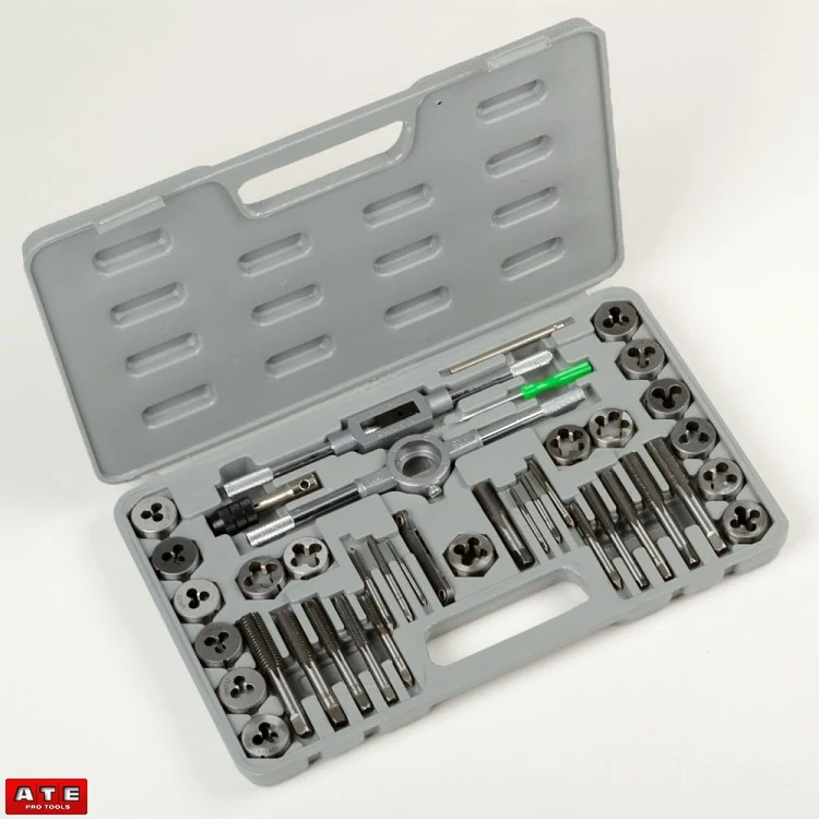 Healthy 40 Pc Tap and Die Tool Set in Metric Size - Professional Quality Big Kit Sustainable
