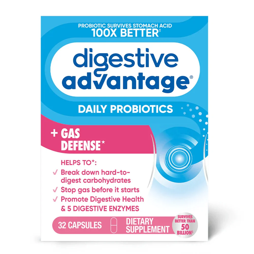 Comfortable Schiff Digestive Advantage Daily Probiotic Plus Gas Defense Capsules 32 Ea Reliable