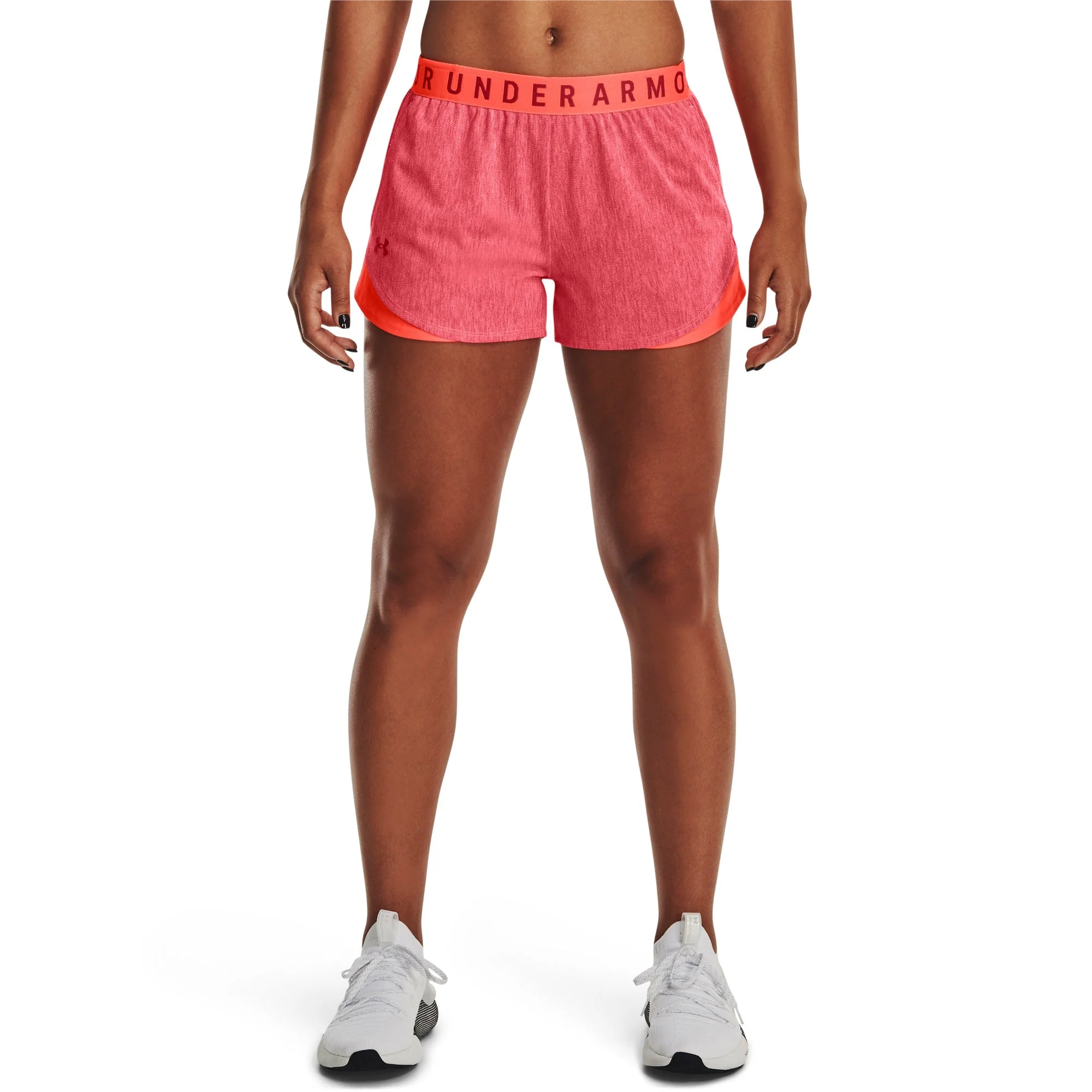 Casual Under Armour Womens UA Play Up 3.0 Twist Shorts - Orange Safe