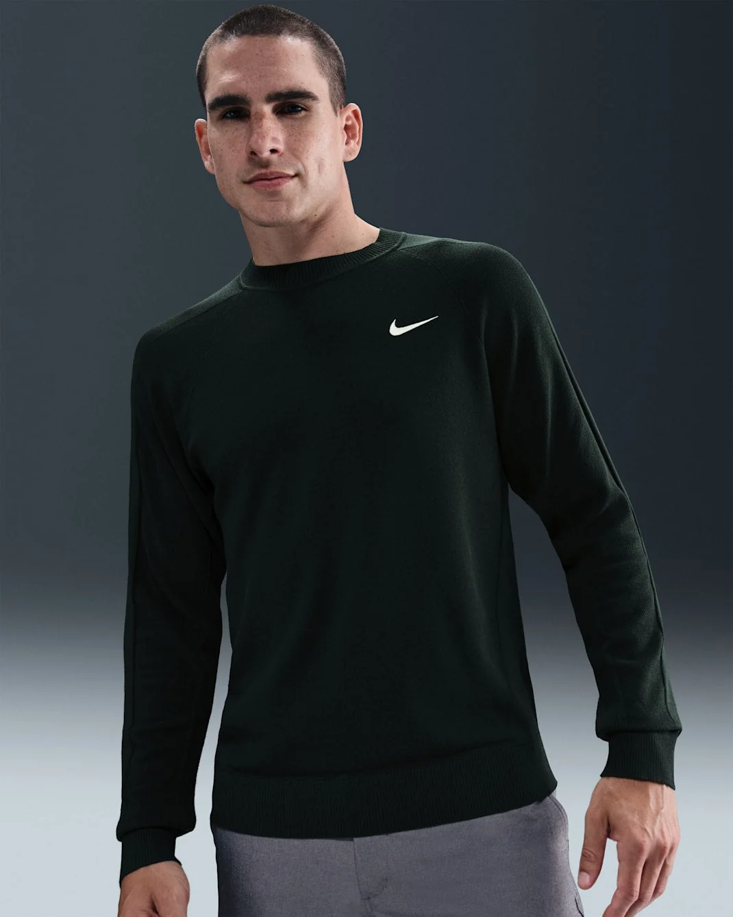 Superior Nike Men's Tour Sweater Knit Crew Modern