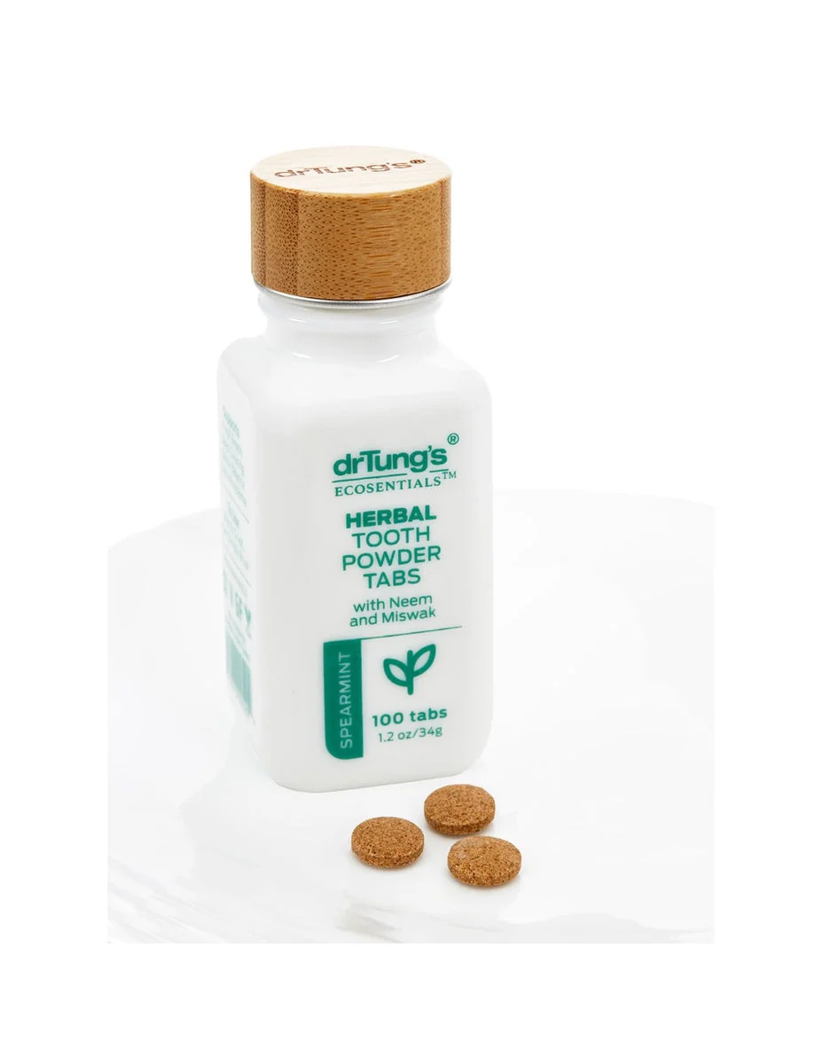 Functional DR.TUNGS HERBAL TOOTHPAST TABLET FLORIDE SPEARMINT Fine Crafted