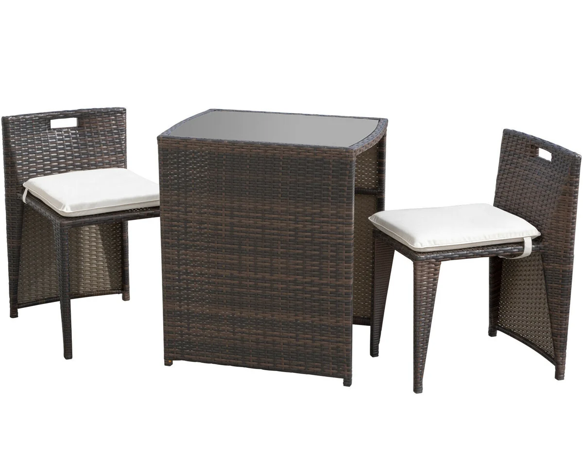 Superior Deluxe Outdoor 3 Piece Table And Chairs Bistro Set Premium