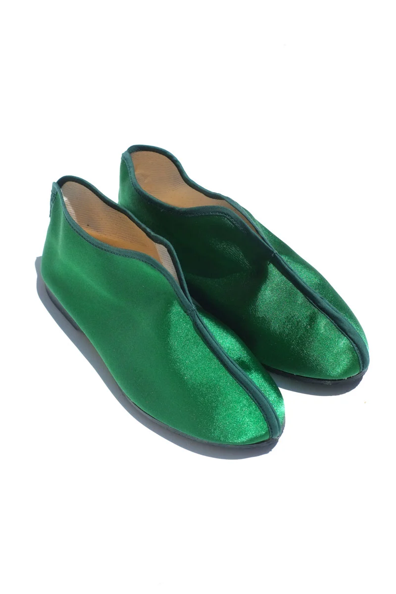 Prestigious high top theater shoes - solid green Outstanding