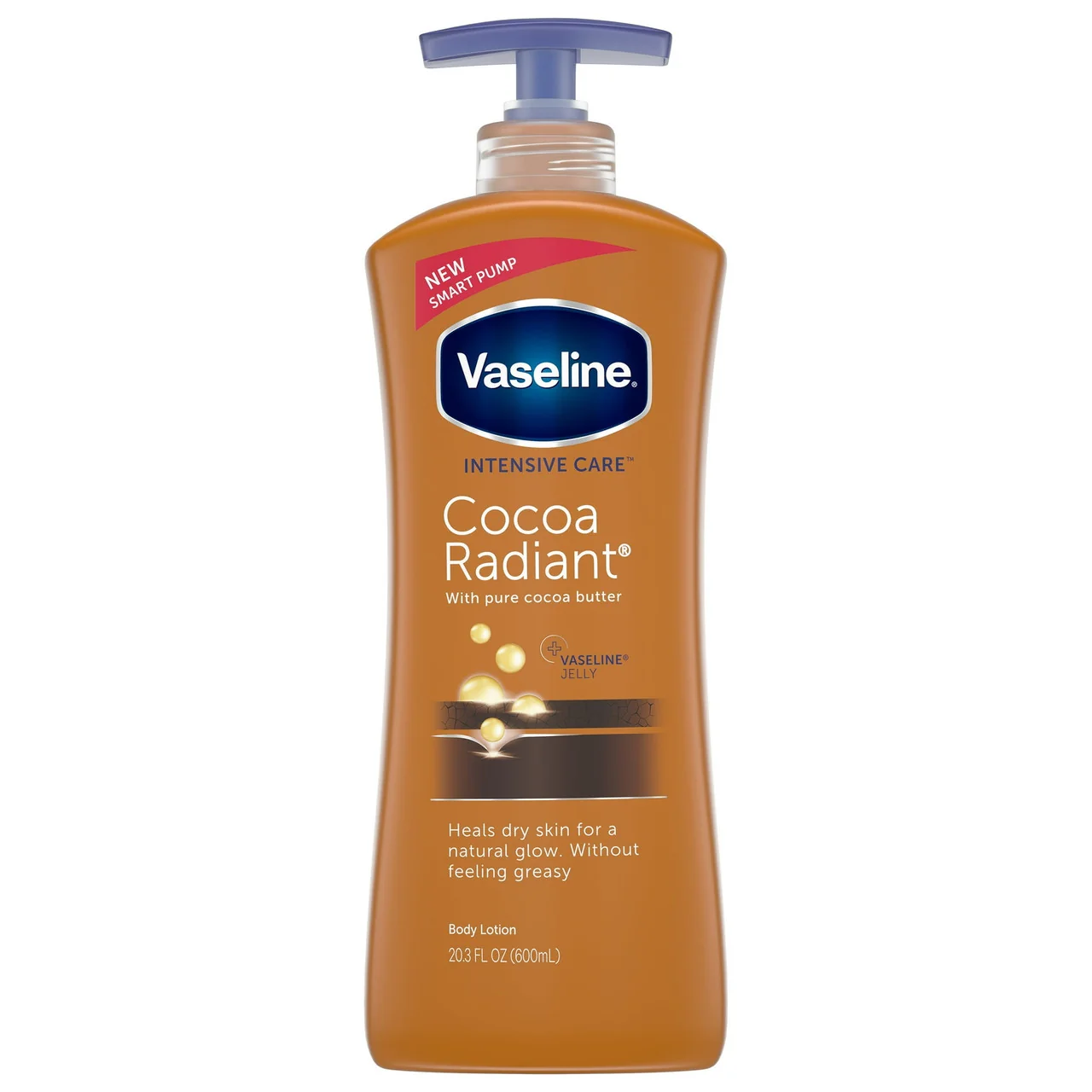Dependable Vaseline Intensive Care Cocoa Radiant Body Lotion Cocoa Butter - 20.3 Oz Original