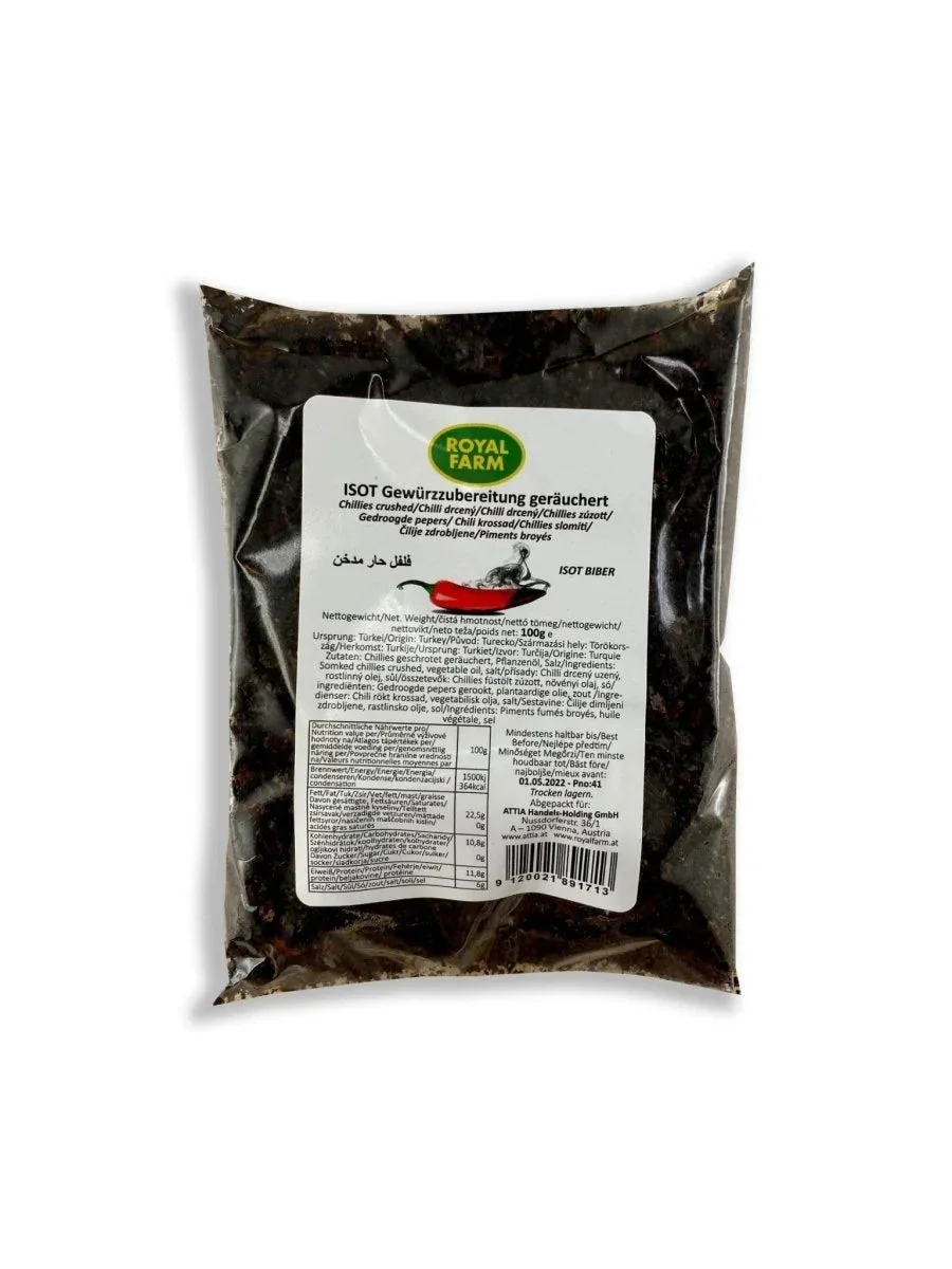 World-Class Isot smoked spice. Next-Generation