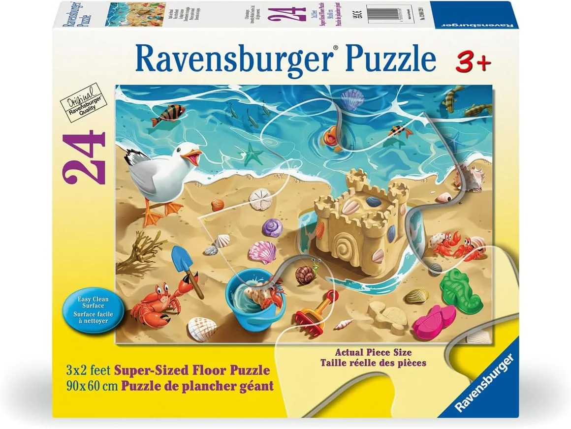 First-Class 24pc Fun at the Beach Floor Puzzle Verified