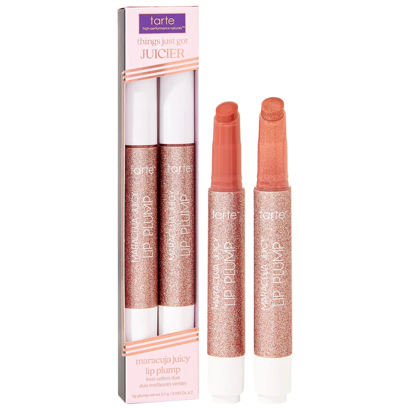 Crafted TARTE COSMETICS THINGS GOT JUST GOT JUICIER ROSY COOPER SHIMMER GLASS DAHLIA Clean