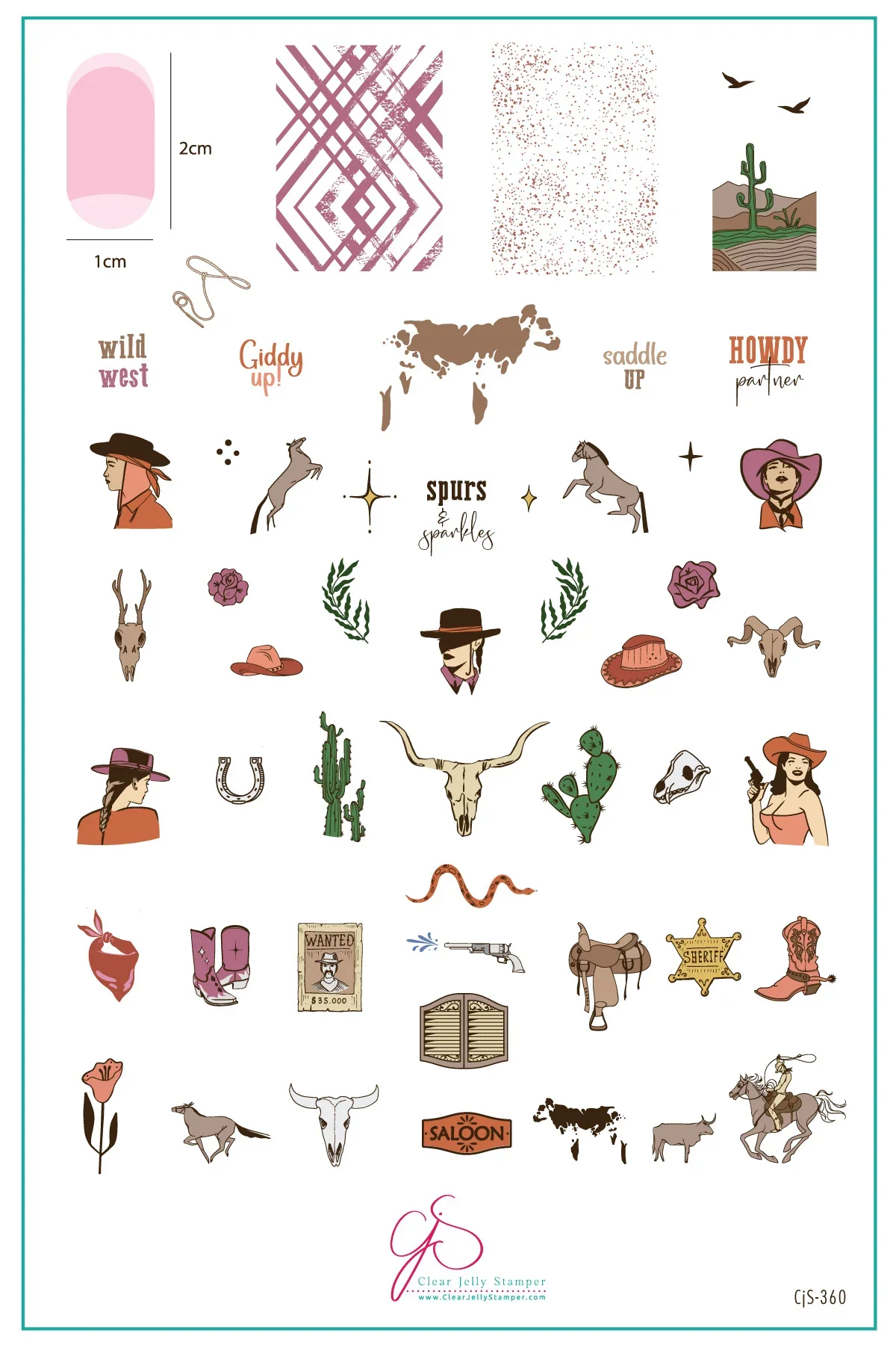 Versatile Howdy Partner CJS-360 - Clear Jelly Stamping Plate Premium