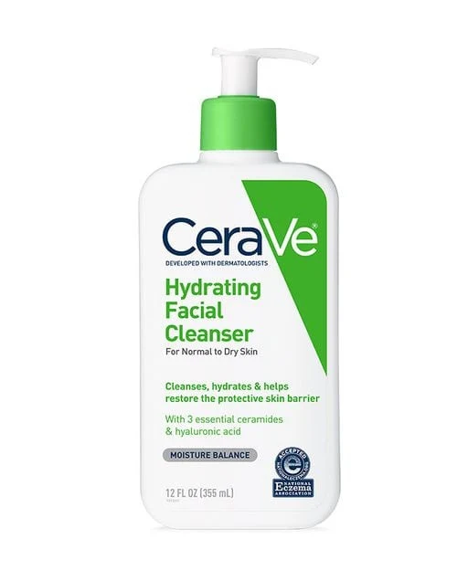 Sustainable CeraVe Hydrating Cleanser Moisture Balance for Normal to Dry Skin 12 Oz Verified