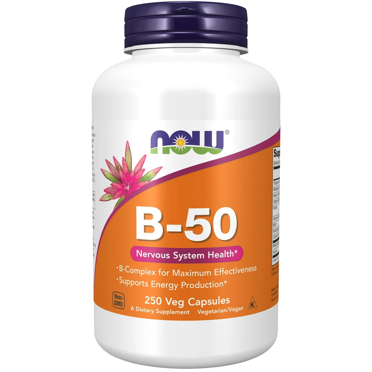 Verified NOW Foods B-50 Nervous System Health Capsules 250 Ea Casual