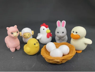 Fashionable Japanese Eraser Chicken Friends Fine Crafted
