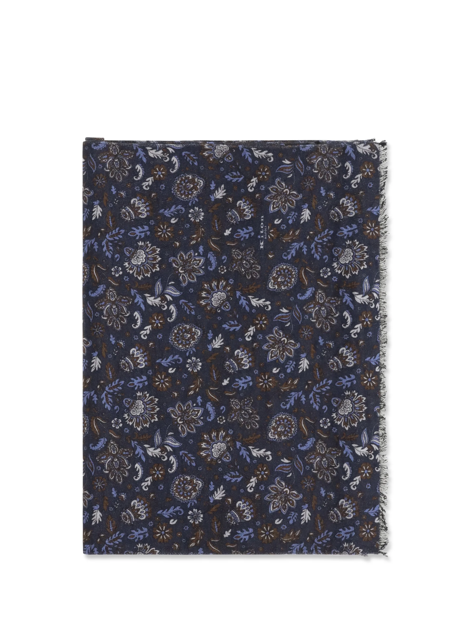 Exceptional Scarf Paisley Multicolour Silk Unique