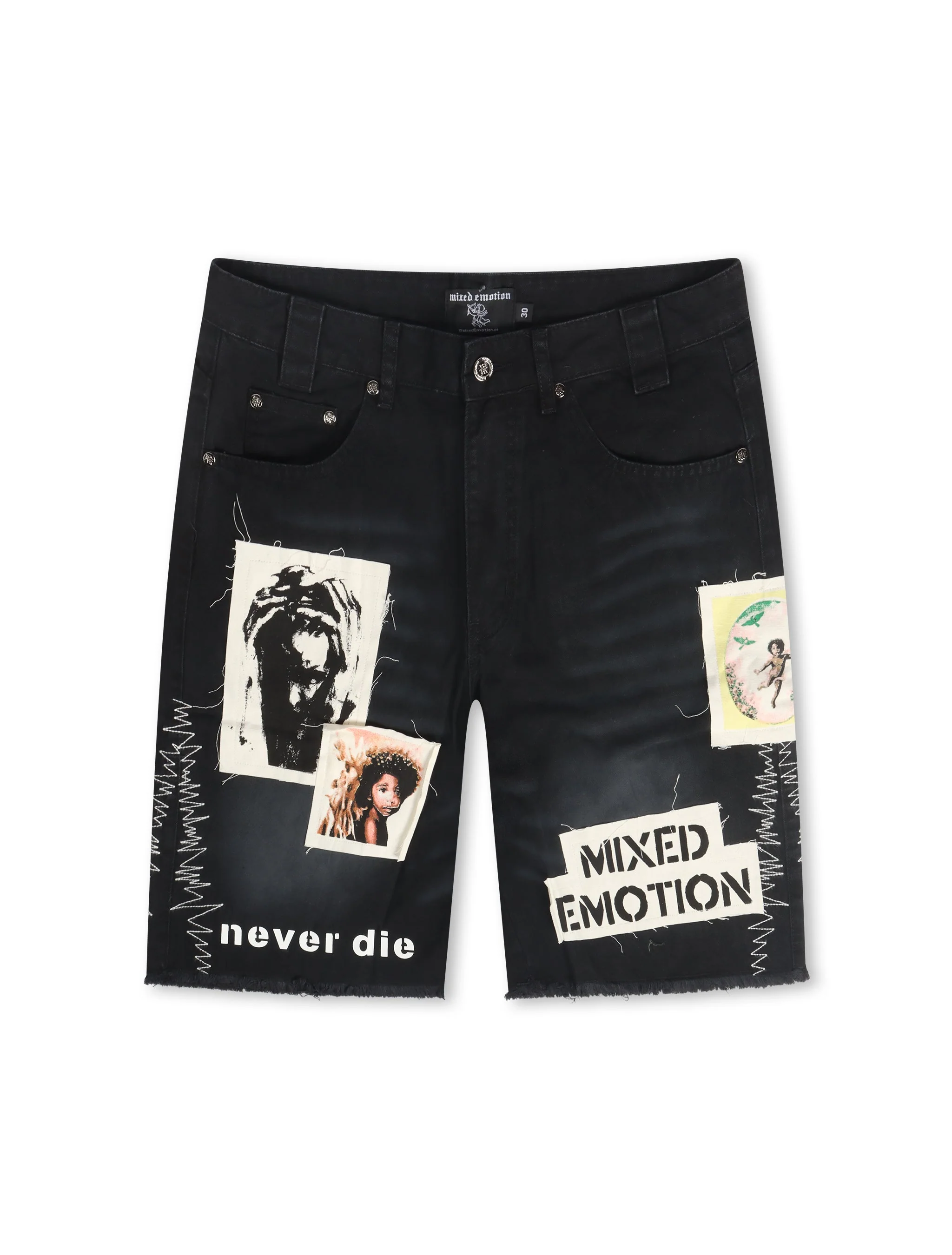 Exceptional Mixed Emotion Chaos Carpenter Shorts - Black Trusted