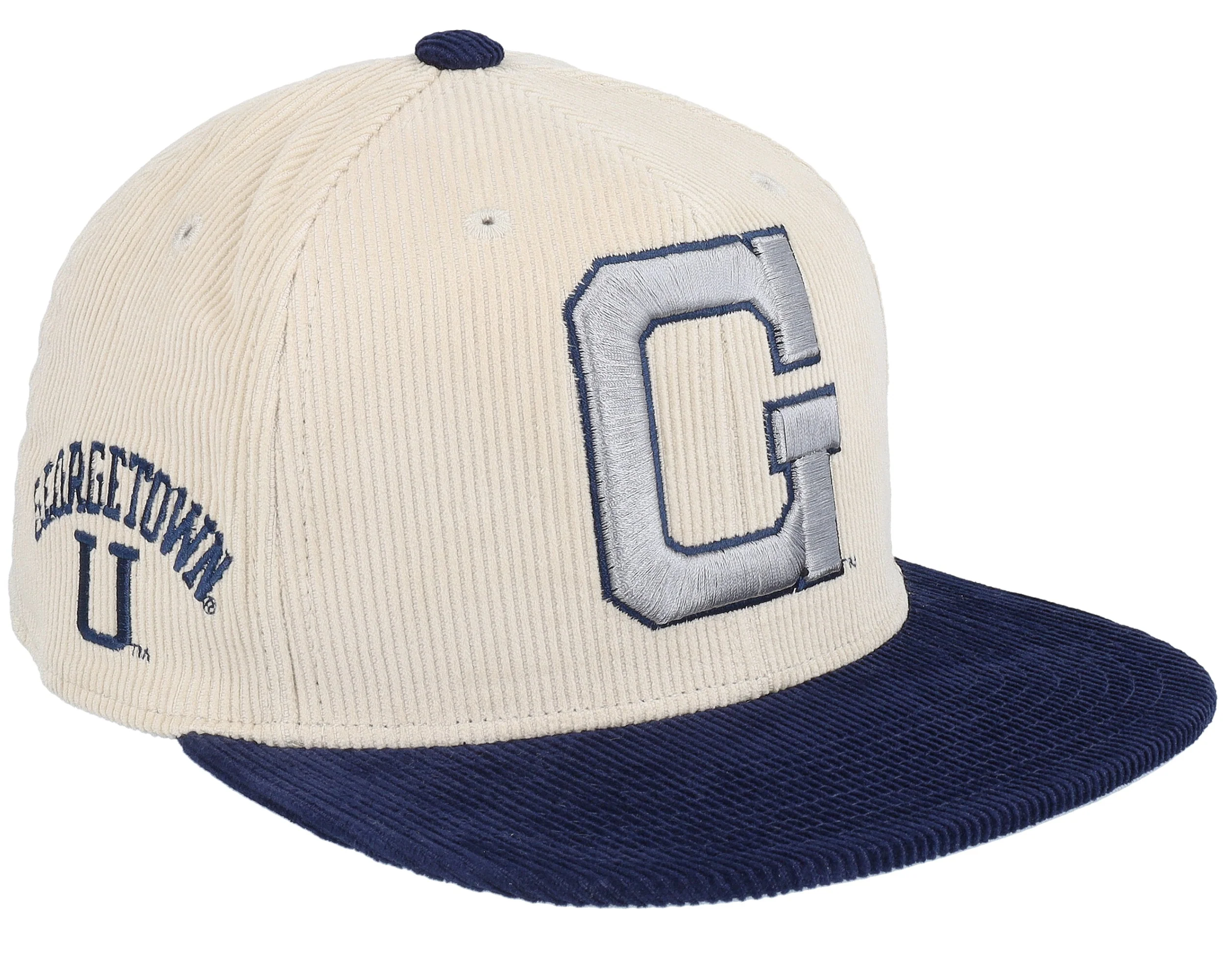 Selected Mitchell Ness Men's Ncaa 2 Tone Team Cord Fitted Georgetown Fitted Caps Eco-Friendly