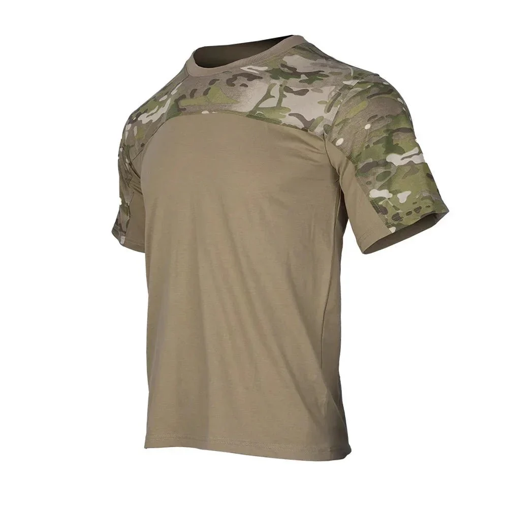 Powerful Mens Camouflage Shirts Tees Tactical Combat Shirt Hunting Clothes Tops Workout Clothing Outdoor Breathable Camo T Shirt Specialty