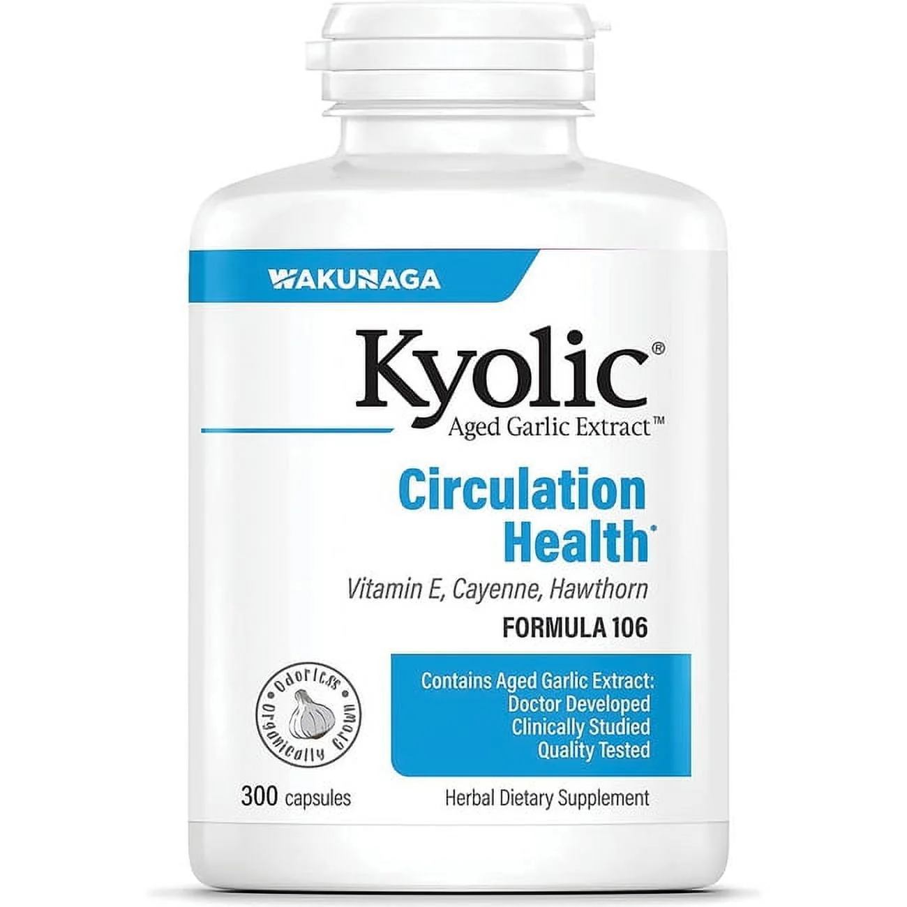 Safe Kyolic Aged Garlic Extract Formula 106 Capsules 300 Ea Official