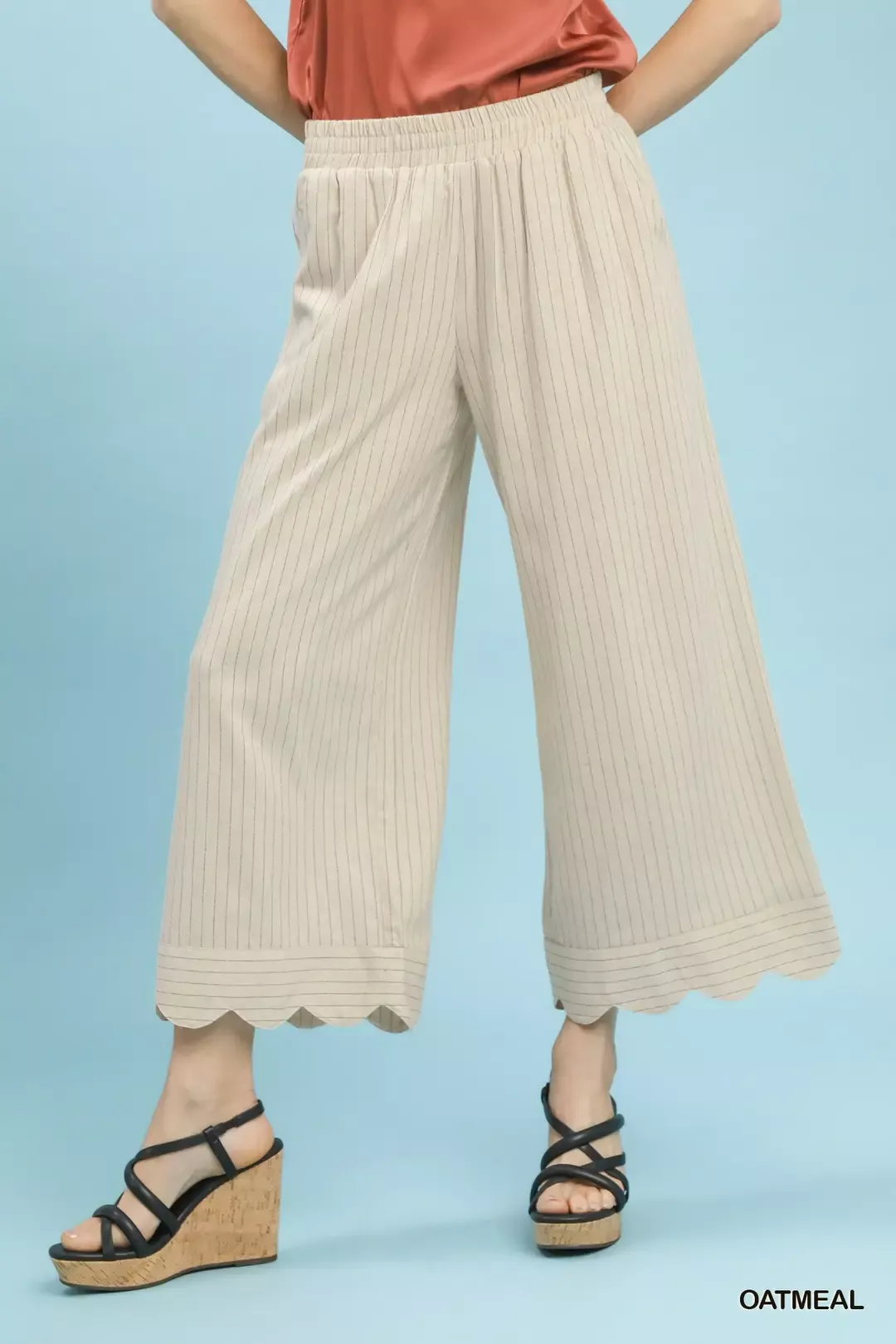 Trusted Umgee Pinstripe Wide Leg Pants Practical