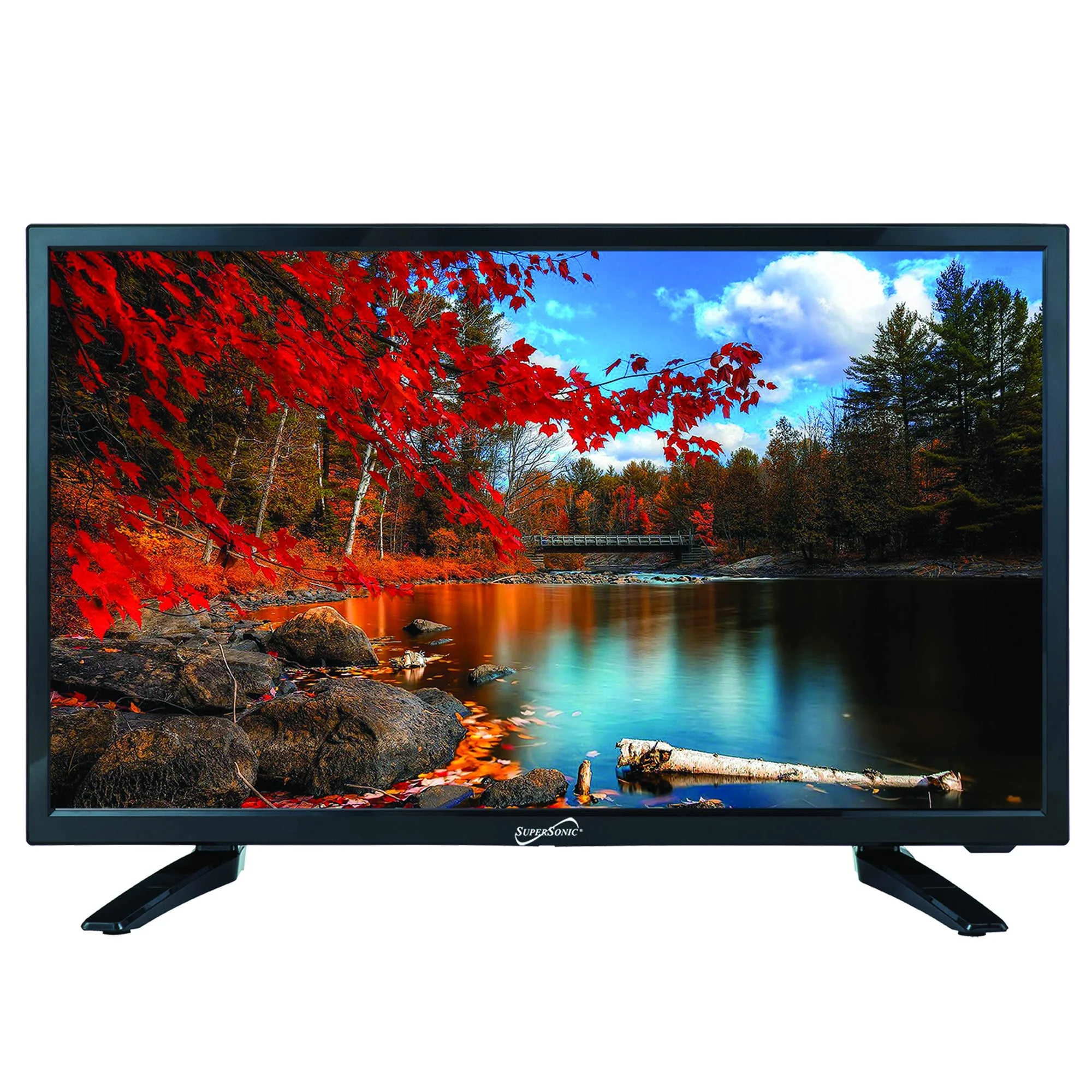 Eco-Friendly Supersonic 24 12 Volt AC DC Widescreen LED HDTV with USB SD Card Reader and HDMI Premium