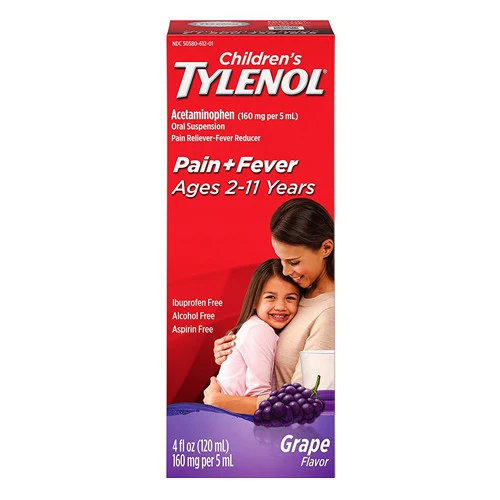 Superior Tylenol Childrens Oral Suspension Grape Splash - 4 Oz Solid