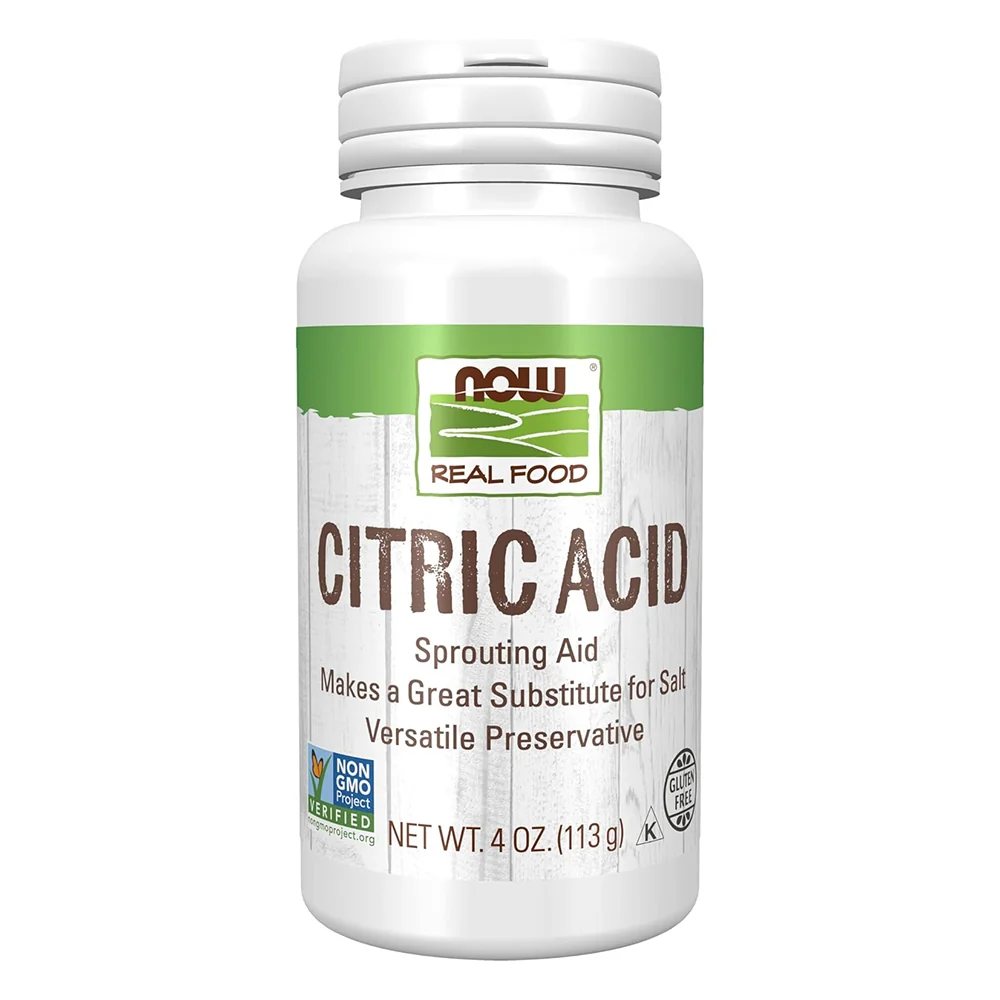 Outstanding Now Foods Citric Acid Sprouting Aid Suitable for Salt Versatile Preservative 4Oz 113g Soft