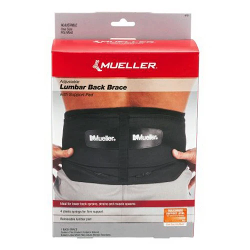 Powerful Mueller Sport Maximum Support Level Adjustable Lumbar Back Brace 1 Ea Smooth