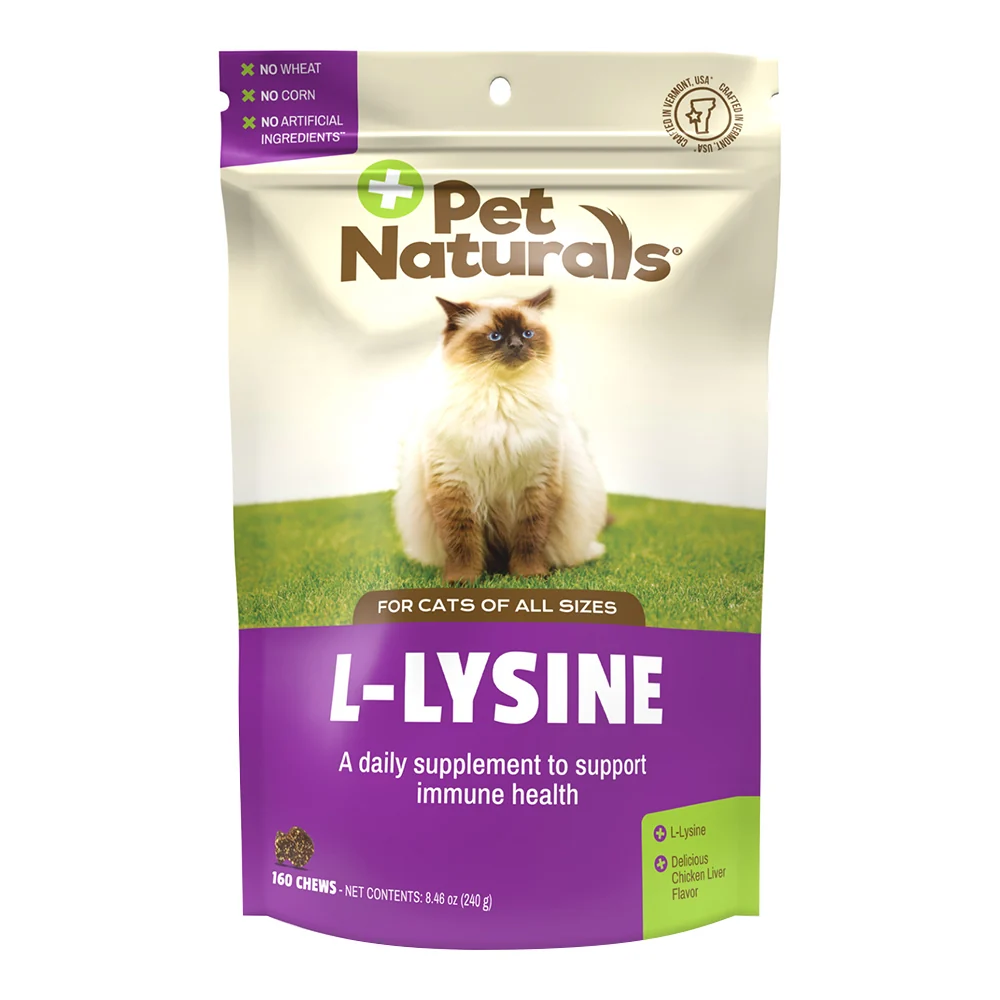 Reliable Pet Naturals L-Lysine Immune Support Chews for Cats Chicken Flavor 8.46Oz 240g Dependable