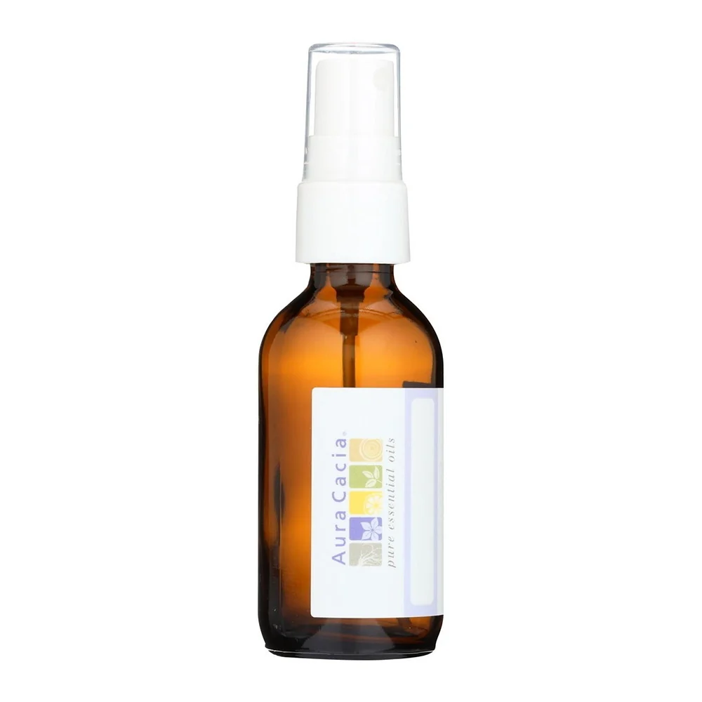 Traditional Aura Cacia Amber Mist Bottle with Writable Label 2 Oz Safe
