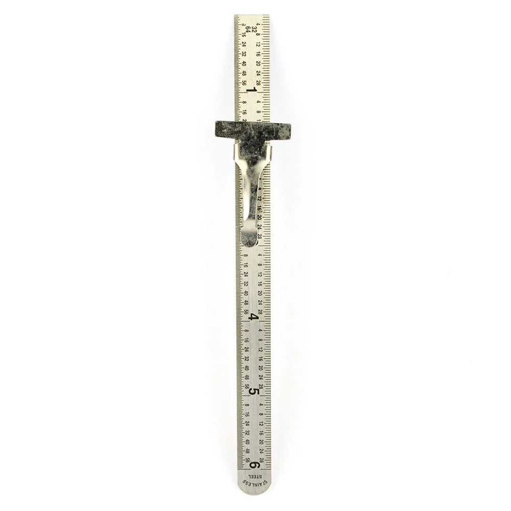 Sustainable 6 Inch Machinist Mini Stainless Steel Pocket Clip Rule Ruler Fine Crafted