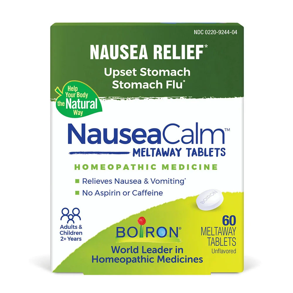 Elite Boiron Nausea Calm Meltaway Tablets Homeopathic Medicine Relief for Upset Stomach Nausea and Vomiting 60 Ea Premium Material