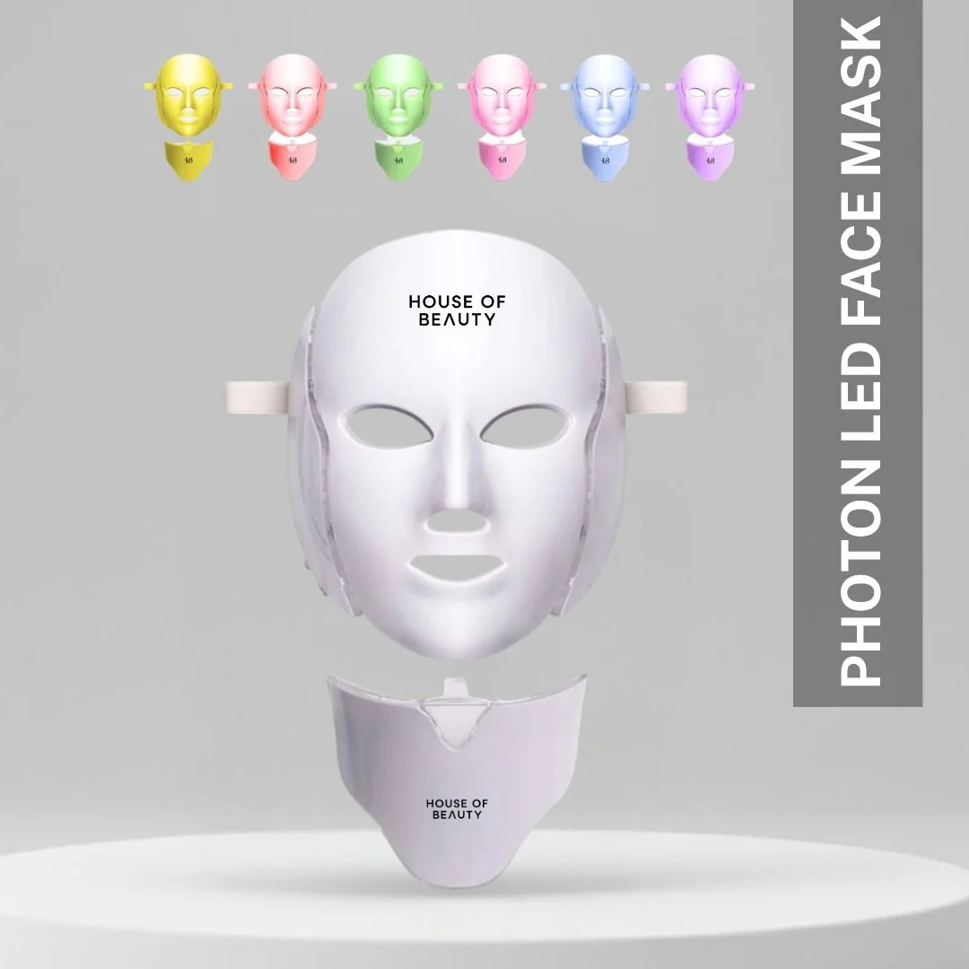 Convenient 7 Colour Photon LED Face Mask Professional Soft