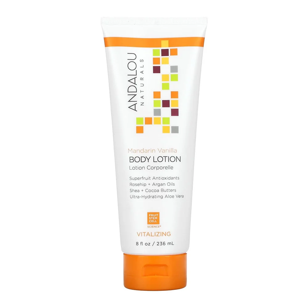 Breathable Andalou Naturals Skin Vitalizing Body Lotion Mandarin Vanilla 8 Oz High-Grade