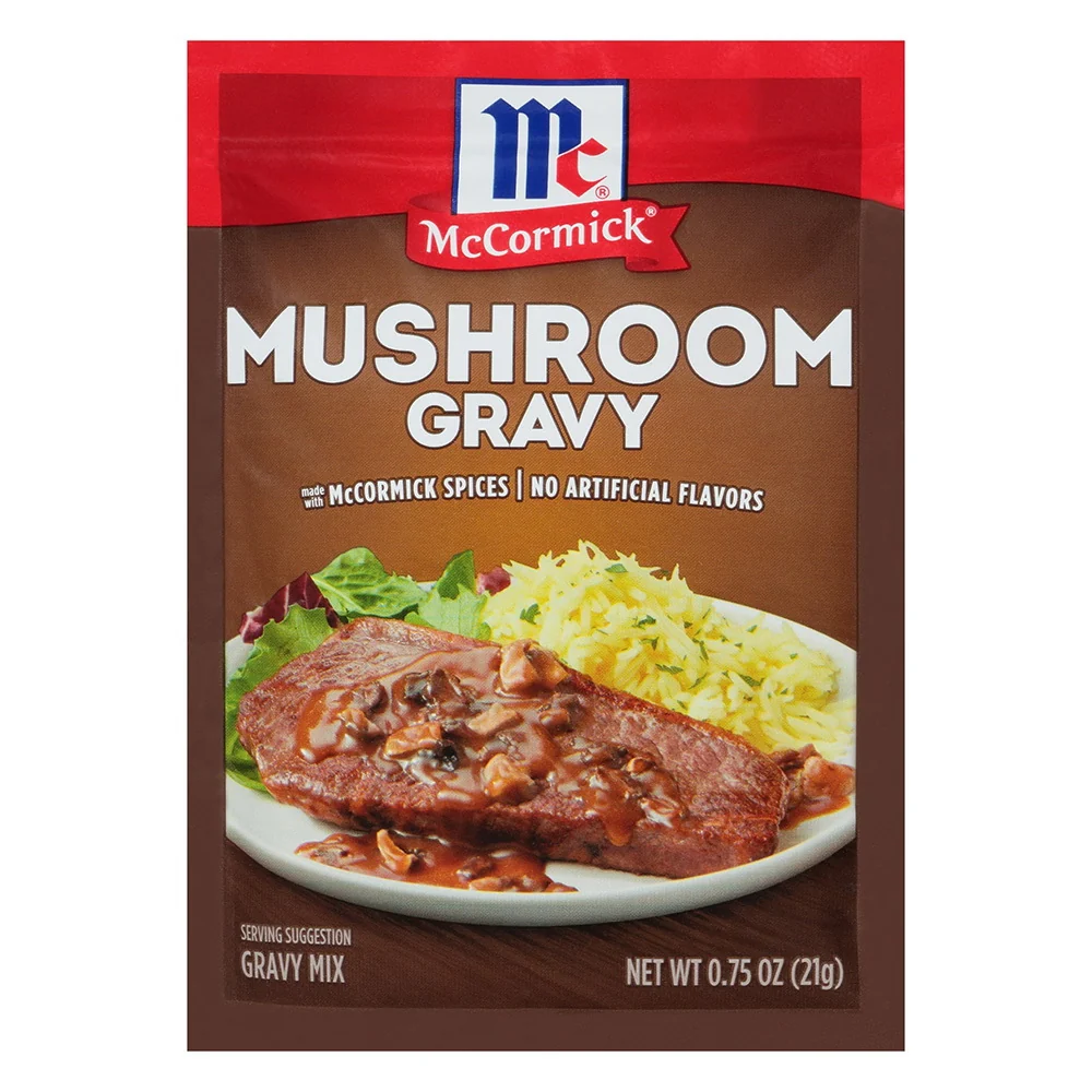 First-Class McCormick Mushroom Gravy Mix Rich Savory Sauce for Meat Potatoes and Vegetables 0.75Oz 21g Exceptional