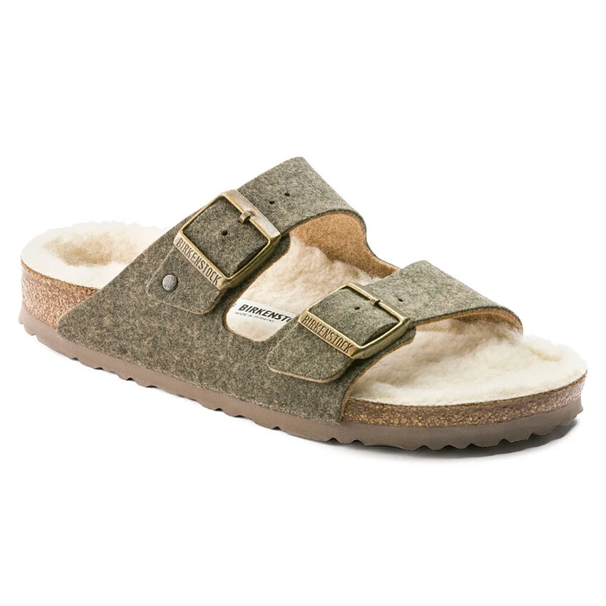 Responsible Birkenstock Arizona Happy Lamb Wool Felt Sandals Refined