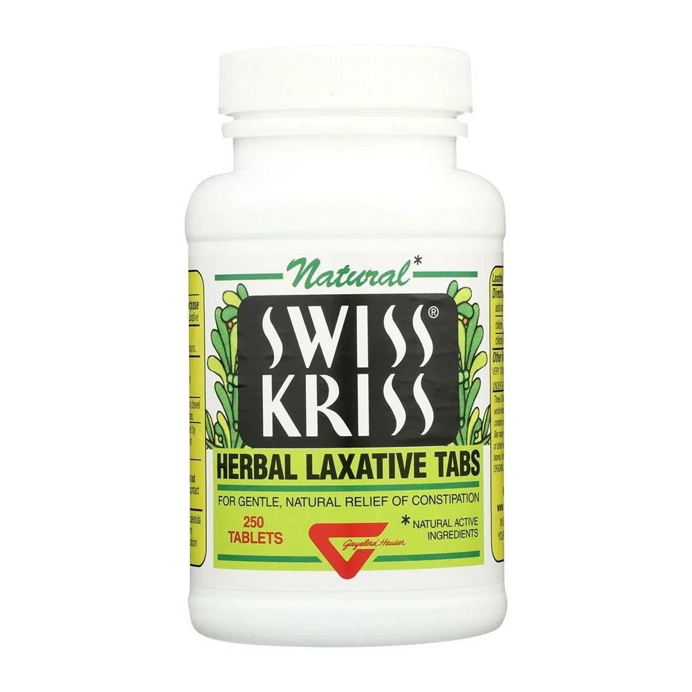 Enhanced Swiss Kriss Herbal Laxative Tablets 250 Ea Stylish