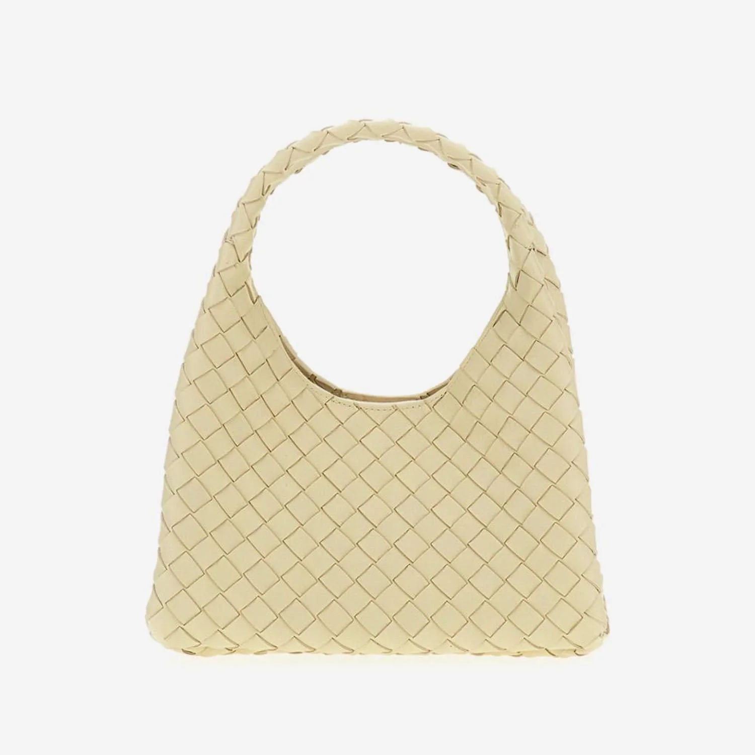 Classic Handbag Woven Lambskin Ivory Soft