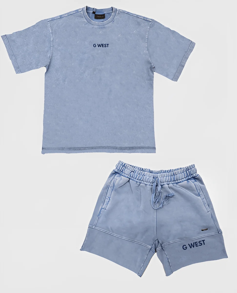 Exclusive G West Velvet Logo Short Set Advanced